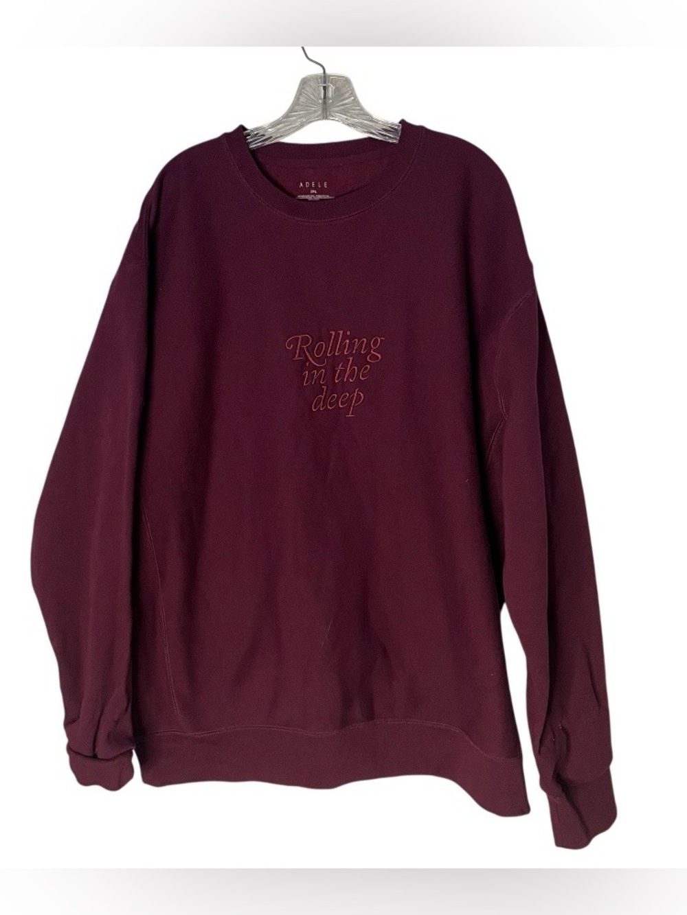 ADELE Rolling In The Deep Sweatshirt Las Vegas Residency Crew Neck Plus Size 3XL